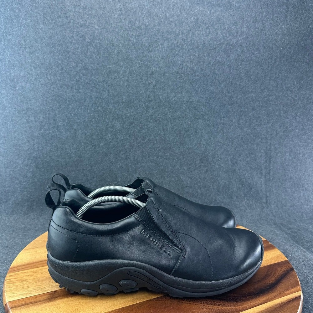 Merrell Shoes Mens 12 Jungle Moc Leather 2 Black J17199 Slip On Loafers